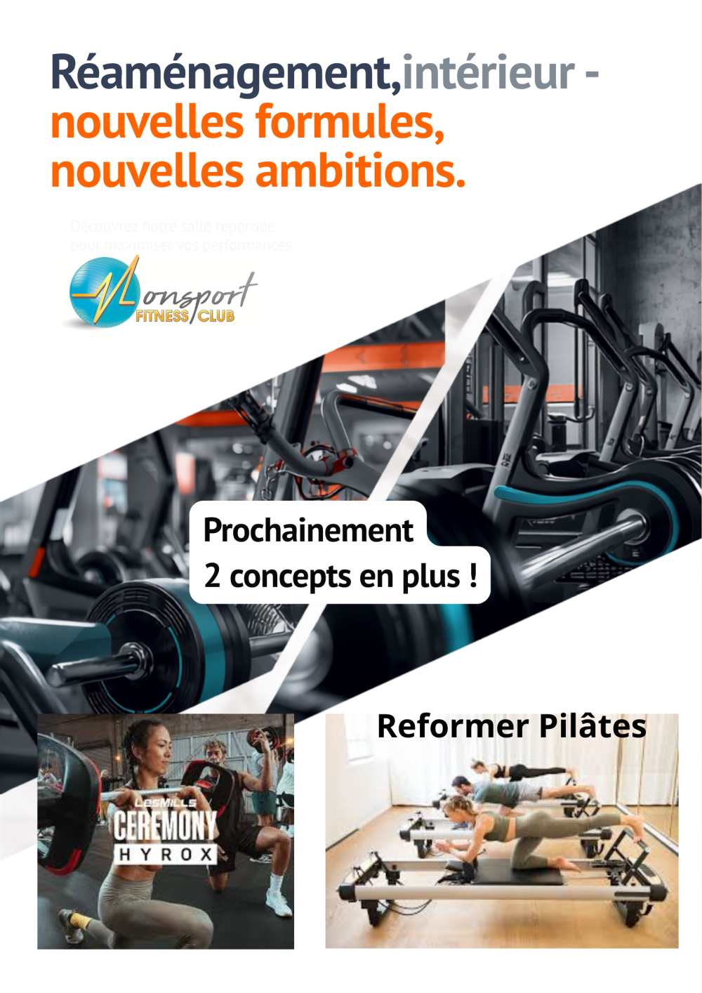 Affiche A4 Réaménagement Salle de Sport