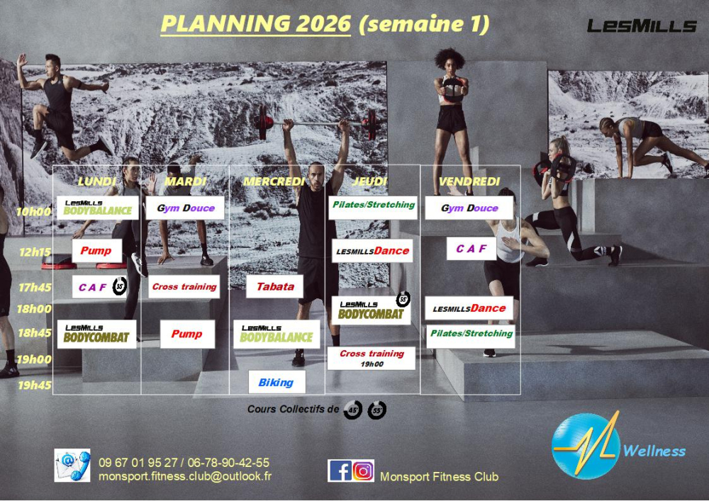 Planning 2025 Semaine 1